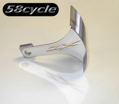 2004-2005 ZX10R Swingarm Mount Tag/License Plate Bracket Polished w/ ZX Logo - Imagem 1 de 2