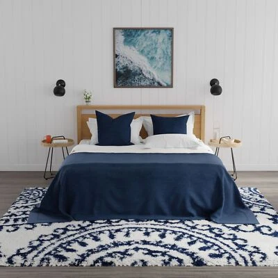 Mason Brooks Transitional White Indoor Shag Cloud Shag Area Rug - Image 1 of 4