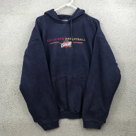 NBA Sweater Adult XL Blue Cleveland Cavaliers Pullover Hoodie Mens 31171 Cover
