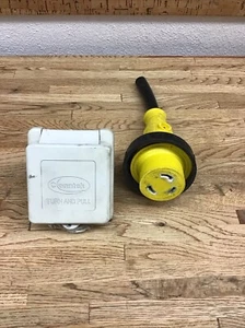 Conntek 30amp Shore Power Inlet With Twist Lock Cord Cap For Boats/ Docks PP-6 - Picture 1 of 6
