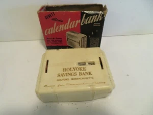 VINTAGE ALL COIN CALENDAR BANK M.A. GERETT CORP W BOX HOLYOKE SAVING BANK - Picture 1 of 5