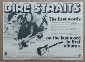 DIRE STRAITS FIRST ALBUM original music press advert from 1978 - Picture 1 of 1
