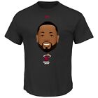 Majestic Youth Dwyane Wade Miami Heat NBA Emoji T-Shirt, Black- Small