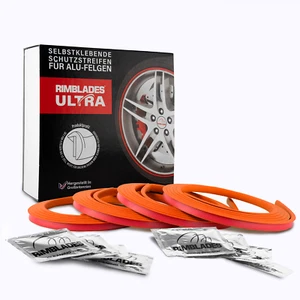 Rimblades ORIGINAL NUEVO 2024 protección de llanta anillos de llanta Rim Guards NARANJA - Imagen 1 de 13