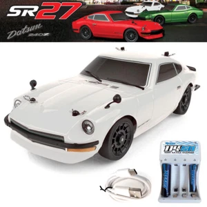Associated 20187C 1/27 SR27 Datsun 240Z RTR 2WD NiMH Combo White Touring Car - Picture 1 of 11