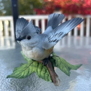 Lenox Tufted Titmouse Bird Fine Porcelain Figurine, Garden Bird Collection Japan - Picture 1 of 6