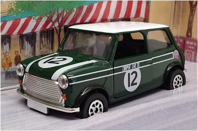 Corgi 1/36 Scale 98142 - Mini Cooper - Cooper's Garage #12 Green/White - Image 1 of 4