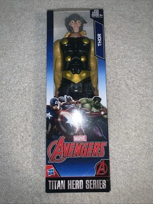 2015 Marvel Avengers Titan Hero Series boneco Thor com armadura dourada - caixa lacrada - Imagem 1 de 3