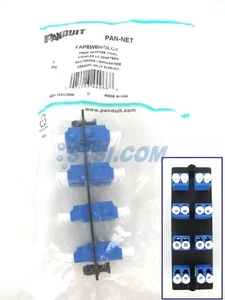 Panel de fibra Panduit FAP8WBUDLCZ con adaptadores monomodo dúplex 8 azul ~STSI - Imagen 1 de 5