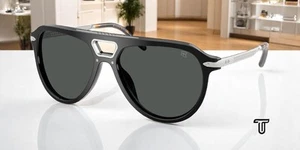 RALPH LAUREN RL8228U 500187 Black Grey 58 mm Men's Sunglasses - Picture 1 of 2