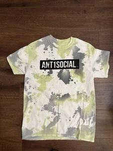 Camisa Ant1social Streetwear Talla Pequeña Tie Dye Negra Vidas Importan Justicia Social - Imagen 1 de 6