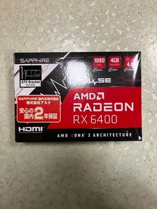 SAPPHIRE PULSE AMD Radeon RX 6400 4GB GDDR6 Low Profile GPU Graphics Card NEW - Picture 1 of 9