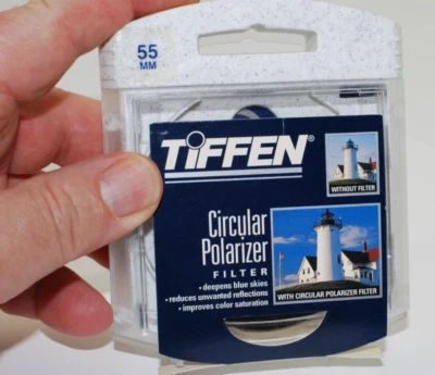 Photo Filters: 55mm Tiffen Circular Polarizer - Image 1 of 4