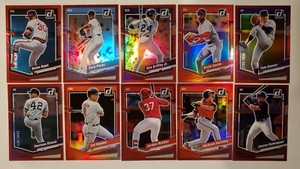 2023 Donruss Baseball - BASE RED FOIL PARALLELS #'d/2023 - Card #s 91-240 U Pick