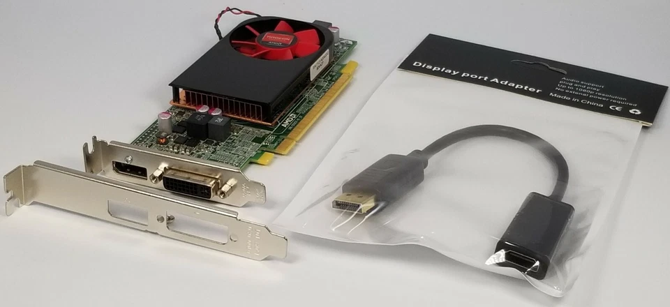 Dell AMD R7 250 2GB PCI-E x16 Win 10 Video Card DVI DisplayPort to HDMI - Image 1 of 4