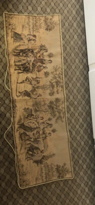 "Tapiz francés colgante de pared - sin terminar 56""x19""" Foto 1 de 4