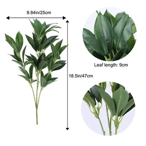 Artificial Greenery Stem Branches for Wedding Bouquet Decor Faux Greenery for Fl - Picture 1 of 7