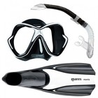Mares Manta Schwarz Weiß Schnorchelset Gr. 36-47
