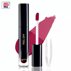 Peel off Lip Stain, Matte Liquid Lipstick, Lip Stain Peel Off, Lip Tint Long Las - Picture 1 of 12