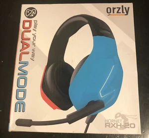Orzly HORNET Gaming Headset RXH-20, (0pen Box-NEW) Blue/Red - Picture 1 of 8