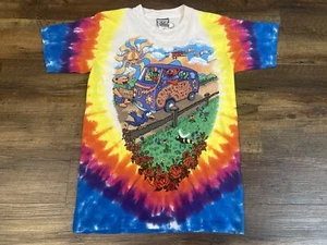 Vintage 1994 Grateful Dead Summer Tour Band T Shirt Men's Small Tie Dye 90s - Picture 1 of 5