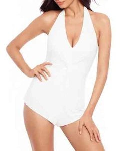 Magicsuit Womens Theresa Plunge Romper L23110 Womens Swimsuit Size 8 - Picture 1 of 4