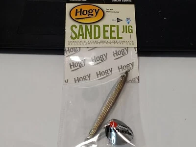 1 Hogy Lures 3.5" SAND EEL JIG SAND EEL OLIVE COLOR 1 1/4oz FREE SHIPPING - Image 1 of 4