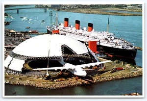 Howard Hughes Spruce Goose Aircraft Dome California Vintage Postcard 6x4 - Picture 1 of 2