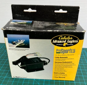 Cabella Pro Series Onboard Marine Battery Charger Maintainer 1.5 Amp Pro Sport - Picture 1 of 6