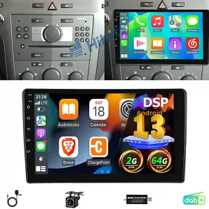 DAB 64GB Android 13 Autoradio Carplay GPS Navi Für Opel Astra H Zafira B 2005-14 - Bild 1 von 24