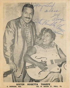 Sister Rosetta THARPE: Signed Photograph with Her Husband (GUITAR) - Picture 1 of 1