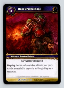 2008 World of Warcraft TCG Drums of War Resourcefulness 30/268 RARE Ability Card - Picture 1 of 3