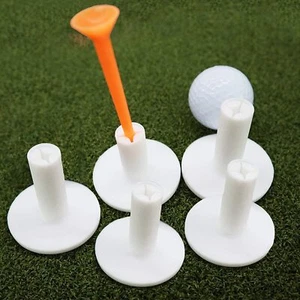 Golf Rubber Tees Driving Range Value 5 Pack for Practice Mat Black White Color - Picture 1 of 7