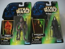 Star Wars The Power of The Force EMPEROR PALPATINE & CHEWBACCA Collection 1