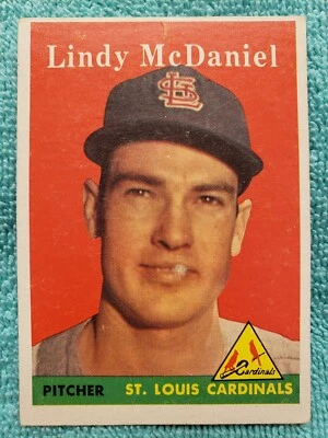 1958 TOPPS LINDY MCDANIEL #180 ST. LOUIS CARDINALS  - Image 1 of 4