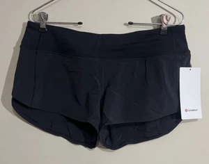 Neu mit Etikett lululemon Größe 14 Speed Up LR Shorts 2,5 Zoll * gefüttert schwarz - Bild 1 von 3