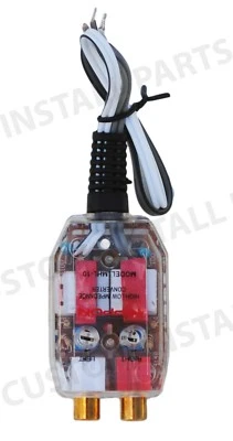 Car Speaker to RCA Level Adaptor Adapter High to Low Auto Amp Line Out Converter - Image 1 of 2