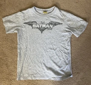 Youth Boy Lego Batman Movie Solid Gray Short Sleeve Casual T-Shirt Size 5 - Picture 1 of 4
