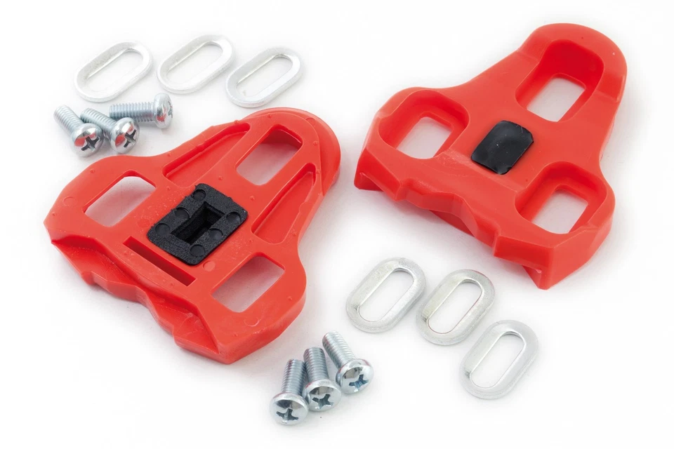 BONIN Tacchette Pedale Roto tipo LOOK KEO Rosso