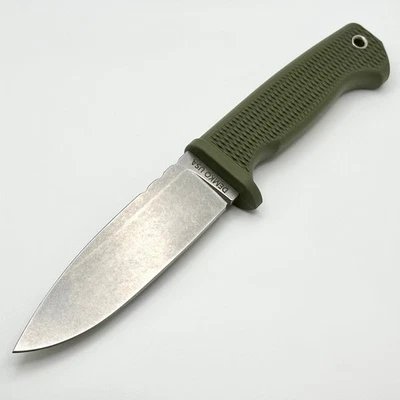 NEW! Demko Knives Freereign - Stonewash MAGNACUT Blade / Green Handle & Sheath  - Image 1 of 4