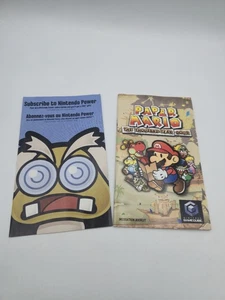 Paper Mario The Thousand Year Door Nintendo GameCube GC manual e insertos solamente - Imagen 1 de 4