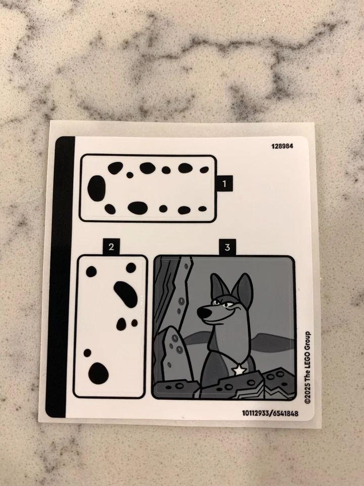 HOJA ADHESIVA LEGO para 43271 Lucky & Penny 101 Dalmations, ¡Nueva y Genuina! Foto 1 de 1