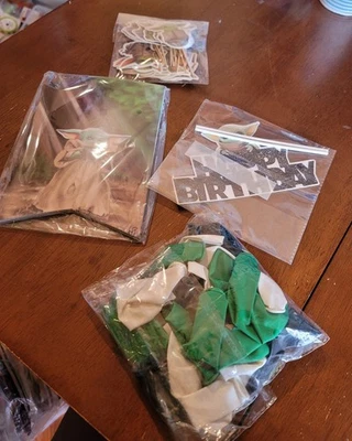 Suministros para fiestas BABY Yoda; pancarta, adornos para cupcakes, adorno para pasteles, 🎈's PT6 Foto 1 de 4