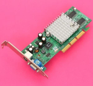 Tarjeta de video Leadtek WinFast A180 DDR NVIDIA Geforce 4MX 440 AGP 8X 64MB VGA - Imagen 1 de 4