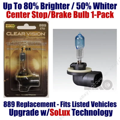 1pk Upgrade Center High Stop Brake Bulb upto 80% Brighter 50% Whiter 889 CVSU-BP - Image 1 of 3