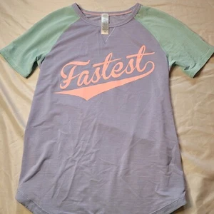 Ivivva lilac "fastest" t-shirt EUC size 10 - Picture 1 of 3