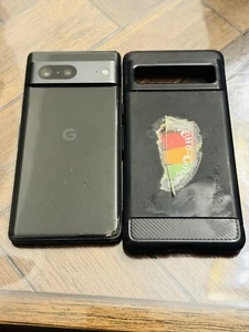 Google Pixel 7 128GB Obsidian Unlocked – Cracked Back – Bargain Price Deal - Afbeelding 1 van 10