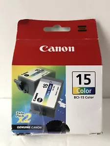 Canon BCI-15 Color Ink Cartridge 8191A003 Package of 2 - Picture 1 of 4