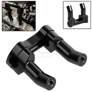 3.5" Black Pullback 1" Handlebar Riser Top Clamp For Harley Sportster 1200 883 - Picture 1 of 18