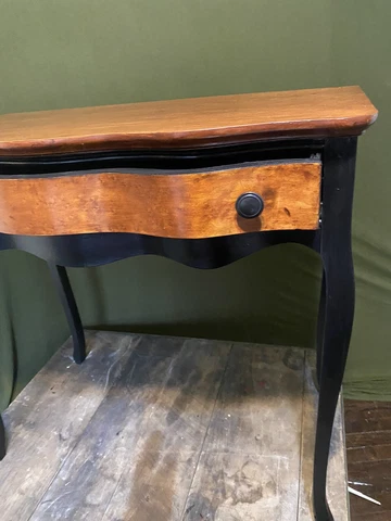 Antique Sheraton style writing desk. Refinished. Handcrafted Cover